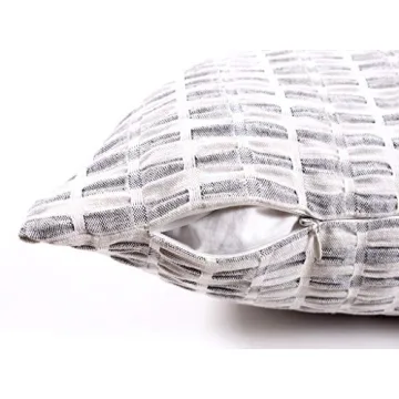 KAF Home Pleated Pillow Cover Set of 2 for Home Decor