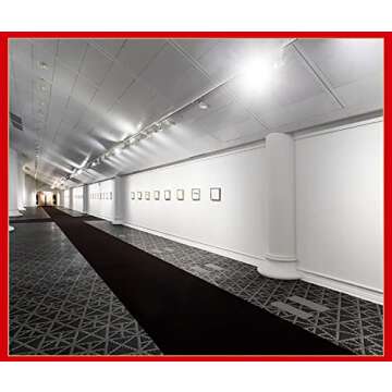 30ft Black Aisle Runners Carpet Rugs for Step and Repeat Display, Ceremony Party and Black Events In...