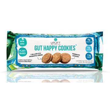 Uplift Food Fiber Supplement - Digestive Biscuit, Vegan, Low Carb, Grain Free, & Non GMO, Promoting ...