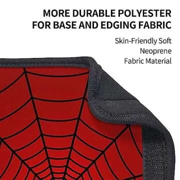 YANGDADA Stylish Red Spider Web Seat Belt Covers Soft Comfortable Shoulder Strap Pads for Adults Universal Car Accessories - Pack of 2