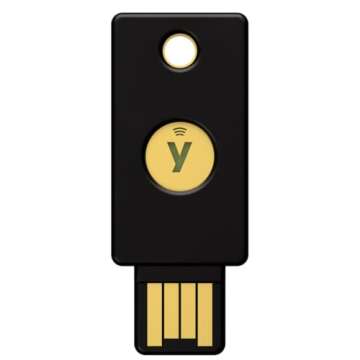 Yubico - YubiKey 5 NFC - Two-Factor authentication (2FA) Security Key, Connect via USB-A or NFC, FID...