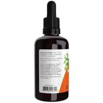 NOW Valerian Root Extract Liquid for Better Sleep & Relaxation