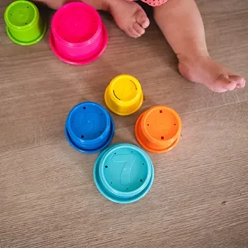 First Years Stack & Count Cups - Fun Baby Bath Toys Set