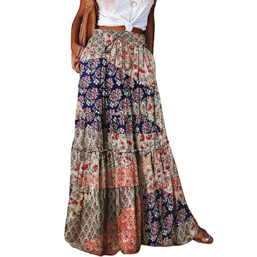 Stylish EARKOHA Women's Maxi Skirt with Pockets