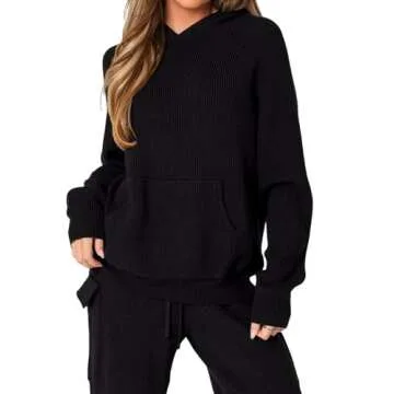 REORIA Women's Trendy Knit Sweater Set - Comfort Style