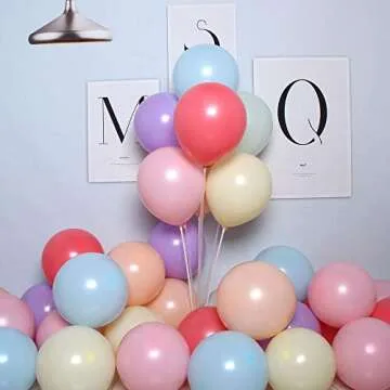 MARYLIKESFLOWERS Macaron Rainbow Balloons - 100 pcs