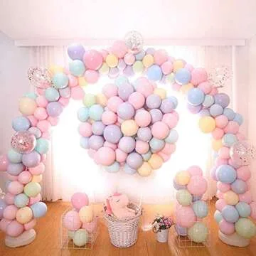 MARYLIKESFLOWERS Macaron Rainbow Balloons - 100 pcs