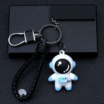 Astronaut Space Party Favors 18 Sets with Astronaut Space Keychains Star Moon Organza Bags Thank You Kraft Tags for Party Supplies School Reward Birthday Wedding Baby Shower Return Present Supplies