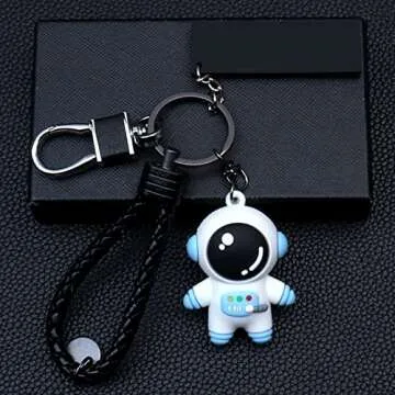 Astronaut Space Party Favors 18 Sets with Astronaut Space Keychains Star Moon Organza Bags Thank You Kraft Tags for Party Supplies School Reward Birthday Wedding Baby Shower Return Present Supplies