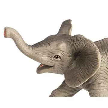 Safari Ltd. African Elephant Baby Figurine - Lifelike 3.5" Model Figure - Educational Toy for Kids Ages 3+
