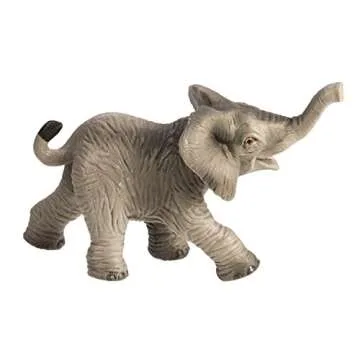 Safari Ltd. African Elephant Baby Figurine - Lifelike 3.5" Model Figure - Educational Toy for Kids Ages 3+