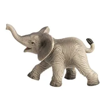 Safari Ltd. African Elephant Baby Figurine - Lifelike 3.5" Model Figure - Educational Toy for Kids Ages 3+