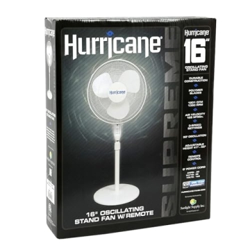 16 Supreme Hurricane Pedestal Fan Remote Adjustable Height