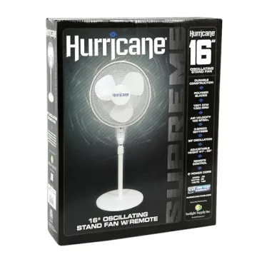 16 Supreme Hurricane Pedestal Fan Remote Adjustable Height