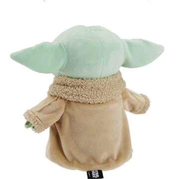 Mattel Star Wars Grogu Plush with Beskar Armor, Soft Doll Inspired by Star Wars Mandalorian Book of Boba Fett, Collectible Toy