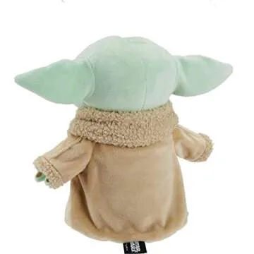 Mattel Star Wars Grogu Plush with Beskar Armor, Soft Doll Inspired by Star Wars Mandalorian Book of Boba Fett, Collectible Toy