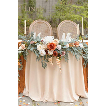 9FT Floral Garland for Wedding Decoration - Ling's Moment