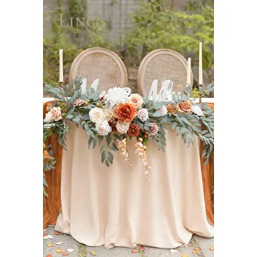 9FT Floral Garland for Wedding Decoration - Ling's Moment