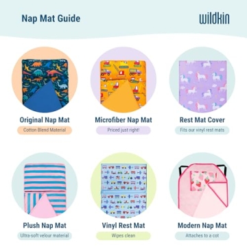 Wildkin Nap Mat with Pillow for Boys & Girls - Perfect for Naps