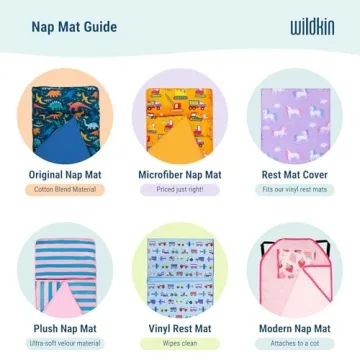 Wildkin Nap Mat with Pillow for Boys & Girls - Perfect for Naps