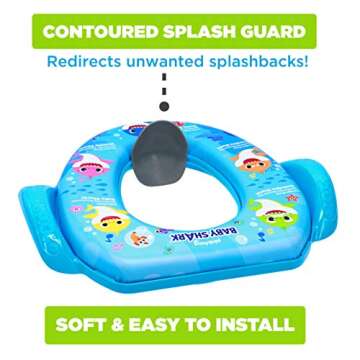 Nickelodeon Baby Shark "Sharktastic" Soft Potty Training Seat - Soft Cushion, Baby Potty Training, Safe, Easy to Clean