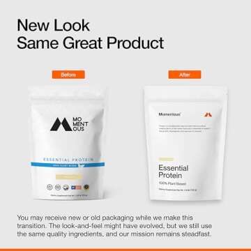 Momentous Essential Vegan Protein Powder - 20g Plant Protein