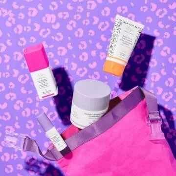 Drunk Elephant Wild Night: The Evening Kit: includes Lala Retro Whipped Cream, T.L.C. Framboos Glycolic Night Serum, Ceramighty AF Eye Balm, and Beste No. 9 Jelly Cleanser