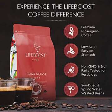 Lifeboost Coffee: Low Acid Whole Bean Variety 3 Pack