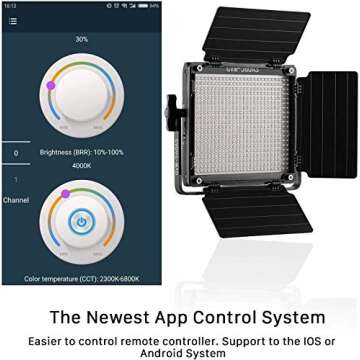 GVM 560 LED Video Light, Dimmable Bi-Color, 2 Packs Photography Lighting with APP Intelligent Contro...