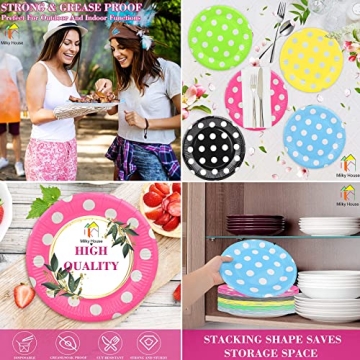 Eco-Friendly 9 Inch Disposable Plates 100 Pack Durable Stylish