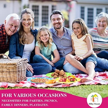 Eco-Friendly 9 Inch Disposable Plates 100 Pack Durable Stylish