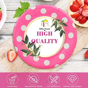 Eco-Friendly 9 Inch Disposable Plates 100 Pack Durable Stylish