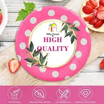 Eco-Friendly 9 Inch Disposable Plates 100 Pack Durable Stylish