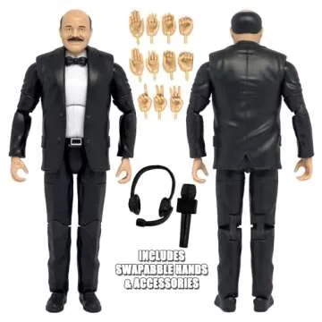 Ultimate Classic Announcer Commentator with Deluxe Articulation for Wrestling Action Figures