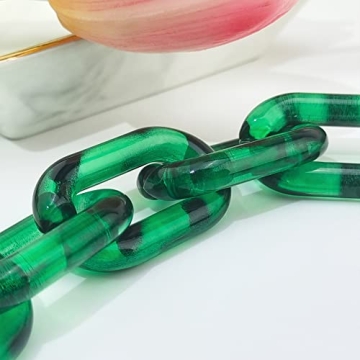 Stylish Chunky Acrylic Tortoise Shell Necklace for Women