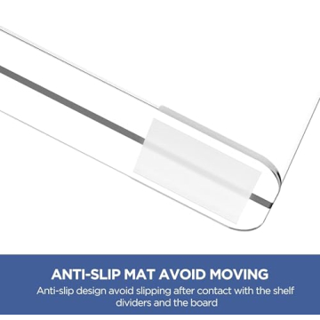 Clear Shelf Dividers for Organized Closets and Kitchens