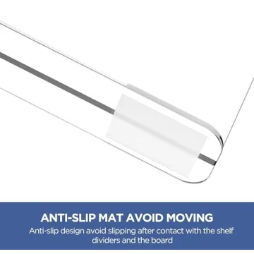 Clear Shelf Dividers for Organized Closets and Kitchens