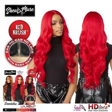 Sensationnel Shear muse lace wig - danisha deep laceparting hand tied ready to wear synthetic prestyled units