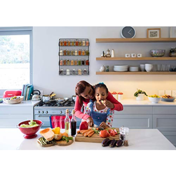 1790 Rustic Chicken Wire Spice Rack for Stylish Kitchens