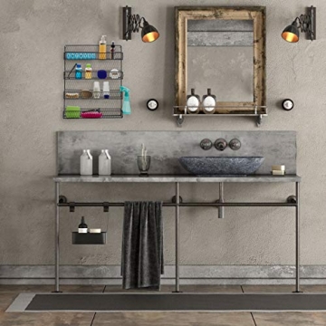 1790 Rustic Chicken Wire Spice Rack for Stylish Kitchens