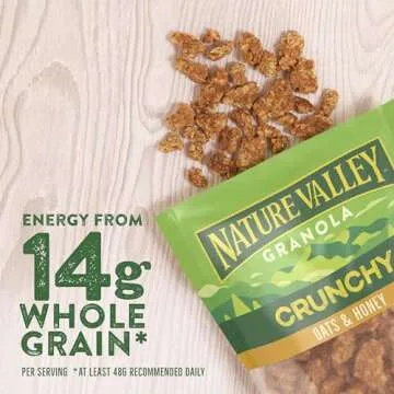 Nature Valley Crunchy Granola, Oats and Honey, Resealable Bag, 16 OZ