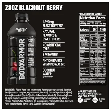 BODYARMOR Sports Drink - Premium Hydration with Coconut Water, 15-Pack