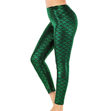 Alaroo Shiny Fish Scale Leggings for Women in All Sizes