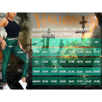 Alaroo Shiny Fish Scale Leggings for Women in All Sizes