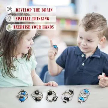 Oxe Fidget Toys for Stress Relief | Flippy Chain Set - 4 Pieces