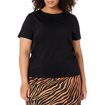 The Drop Women's Courtney Crew Neck Jersey T-Shirt - Black