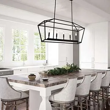 Untrammelife 5-Light Linear Pendant Light Fixture