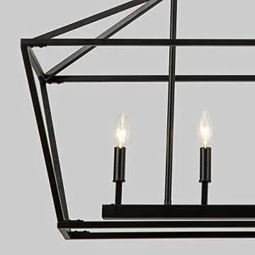 Untrammelife 5-Light Linear Pendant Light Fixture