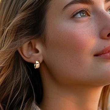 Italian 14kt Gold Huggie Hoop Earrings for Women