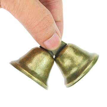 Powlankou 40 Vintage Jingle Bells for Crafts and Decoration